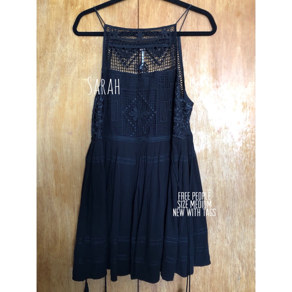Free people black mini dress - Picture 7 of 8